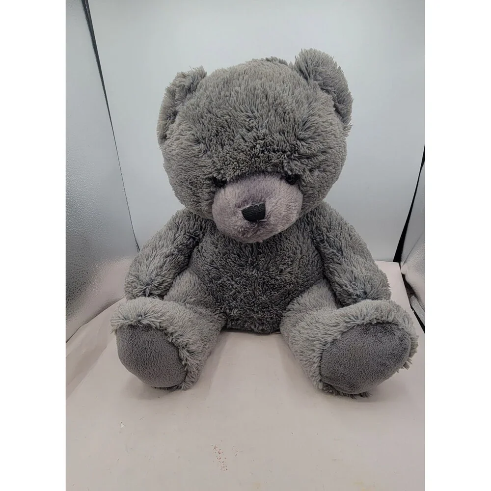 Hug Fun Teddy Bear Plush 18” Gray Grey Soft Stuffed Animal Large Cuddly Toy